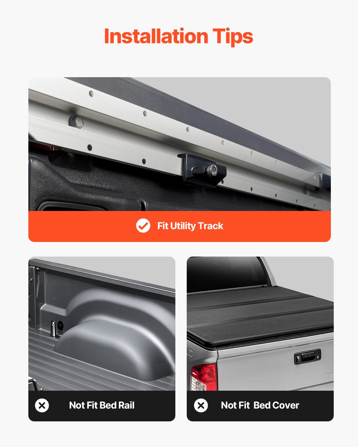 VEVOR Overland Truck Bed Rack, 125-172.5 cm Width, Adjustable Overland Bed Cargo Rack with Sidebar, 408.2 kg Static Load Capacity, Heavy Duty Steel, for Mid-Size Trucks, Fit Tacoma / Gladiator JT