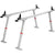 VEVOR Truck Rack, 363lbs Capacity, 19-34in Adjustable Height, Aluminum Ladder Rack for Truck with 8 Non-Drilling C-clamps, Heavy Duty Truck Bed Rack Two-Bar Set for Kayak, Surfboard, Lumber, Ladder
