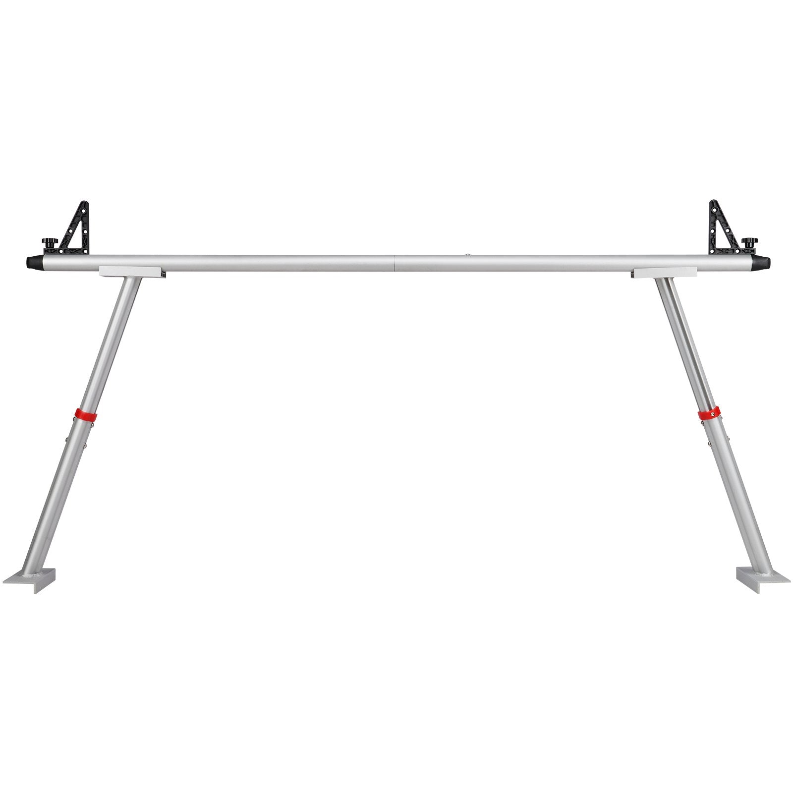 VEVOR Truck Rack, 363lbs Capacity, 19-34in Adjustable Height, Aluminum Ladder Rack for Truck with 8 Non-Drilling C-clamps, Heavy Duty Truck Bed Rack Two-Bar Set for Kayak, Surfboard, Lumber, Ladder
