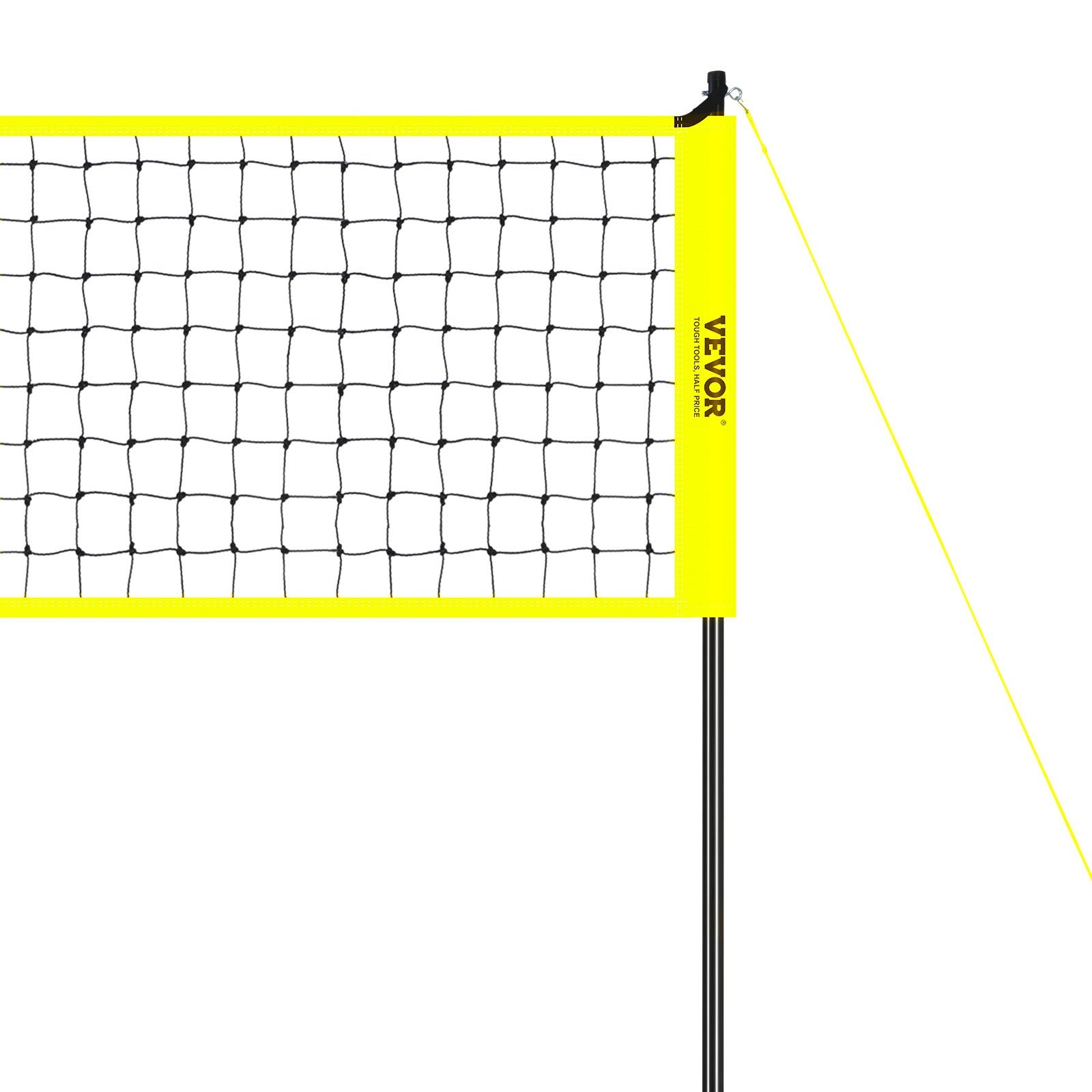 VEVOR Outdoor Portable Volleyball Net System, Adjustable Height Steel Poles, Professional Volleyball Set with PVC Volleyball, Pump, Carrying Bag, Heavy Duty Volleyball Net for Backyard, Beach, Lawn