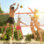 VEVOR Outdoor Portable Volleyball Net System, Adjustable Height Aluminum Poles, Professional Volleyball Set with PVC Volleyball, Pump, Carrying Bag, Heavy Duty Volleyball Net for Backyard, Beach, Lawn