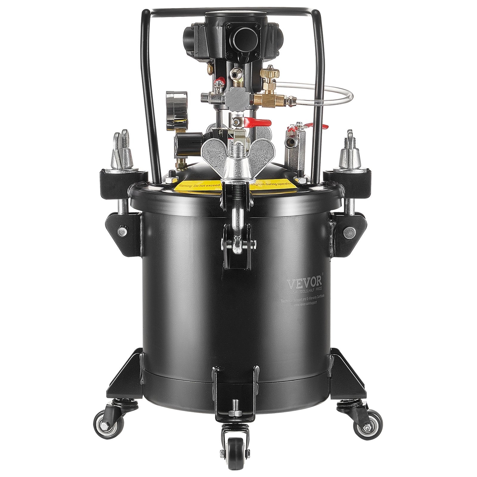 VEVOR Spray Paint Pressure Pot Tank 10 L/2.5 gal Fully Automatic Stirring 70 psi