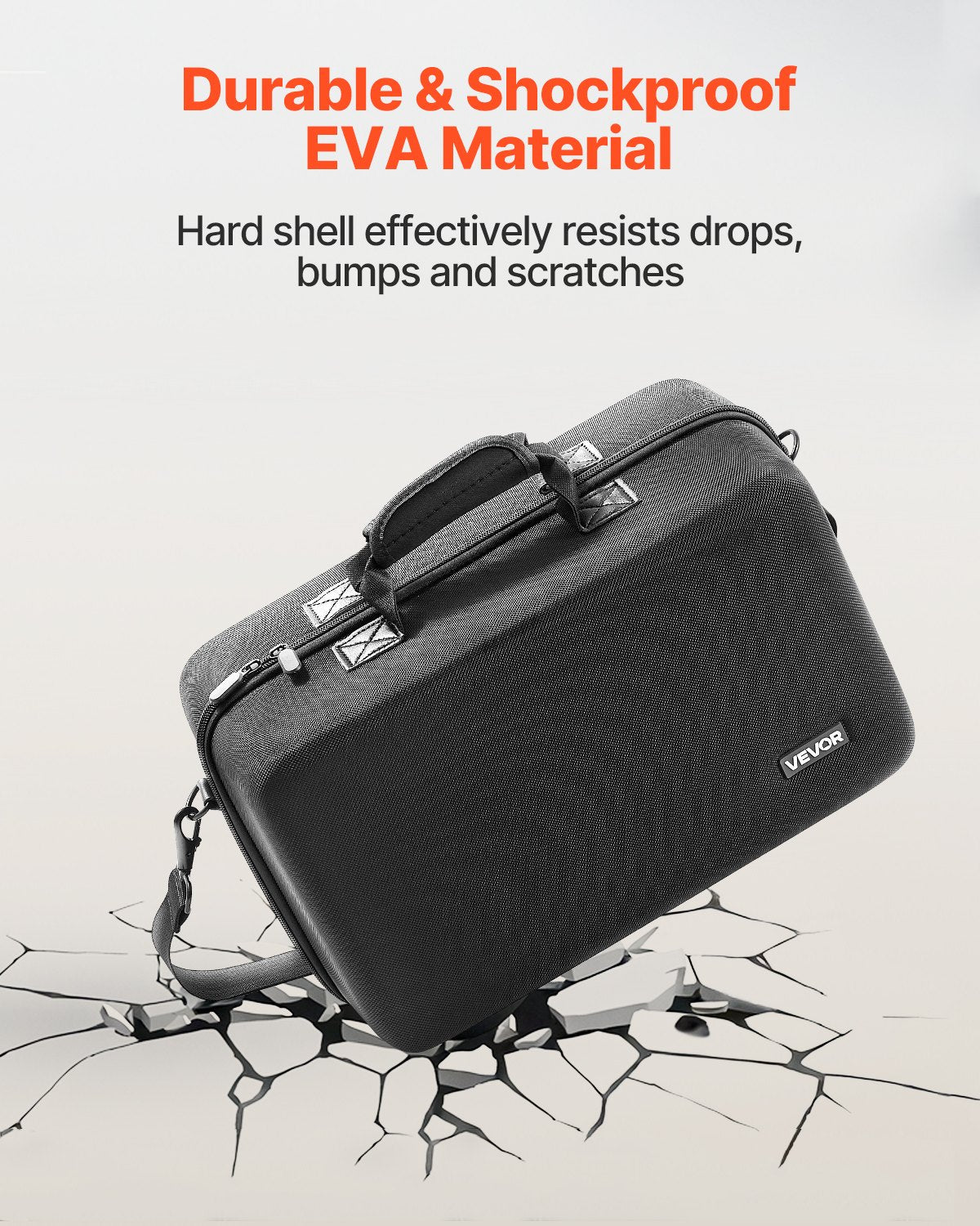 VEVOR PS5 Carrying Case Travel Bag for Playstation 5 Shockproof EVA Soft Lining