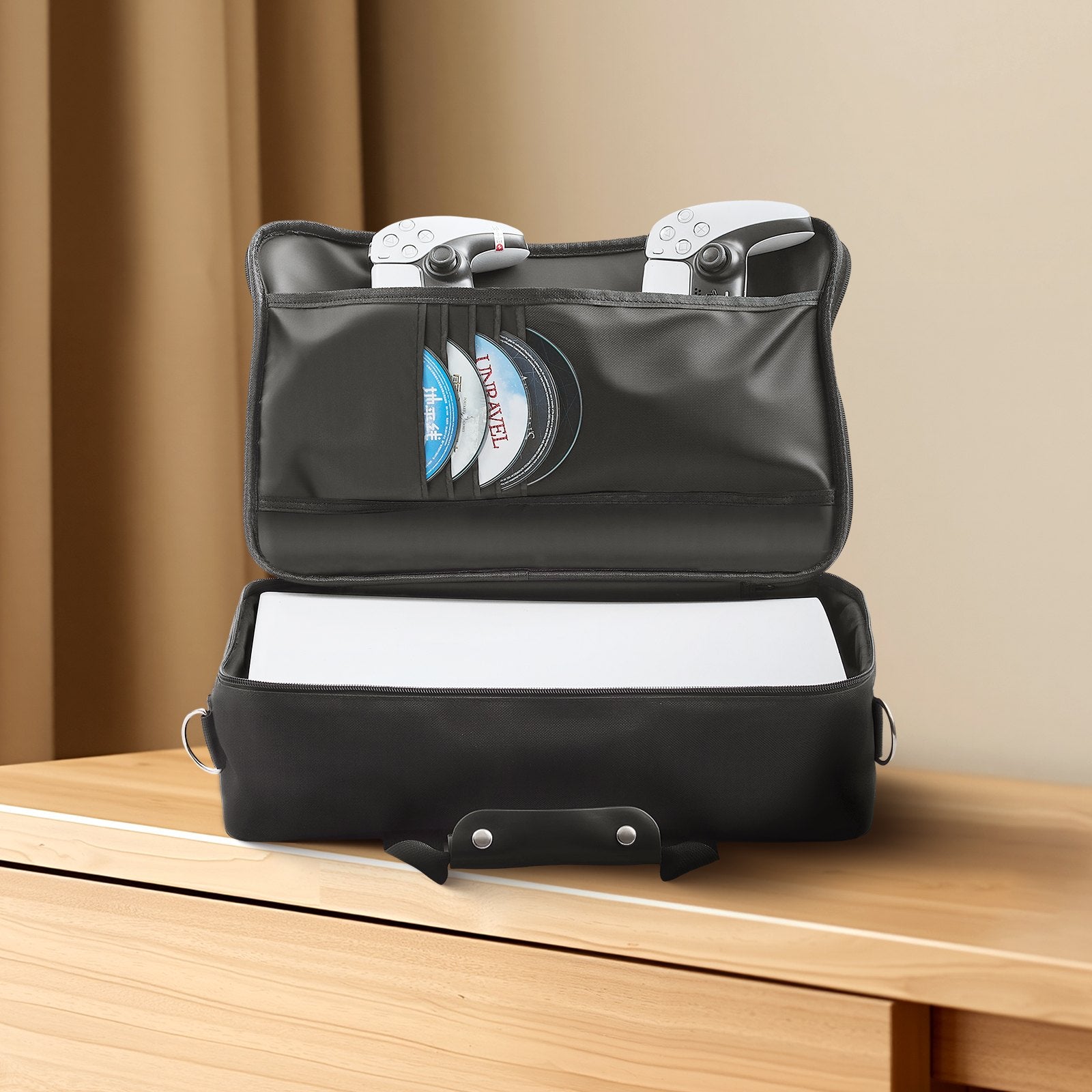 VEVOR PS5 Carrying Case Travel Bag for Playstation 5 PS5 Slim Waterproof Nylon