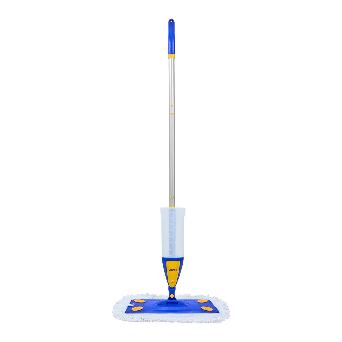 VEVOR Spray Mop, with 3 Washable Pads for Dry and Wet Floor Cleaning &amp; an 800ml Refillable Water Tank, Microfiber Dust Wet Mop &amp; Twisted Cotton Dry Mop, Commercial Home Use for Tiles/Vinyl/Wood Floor