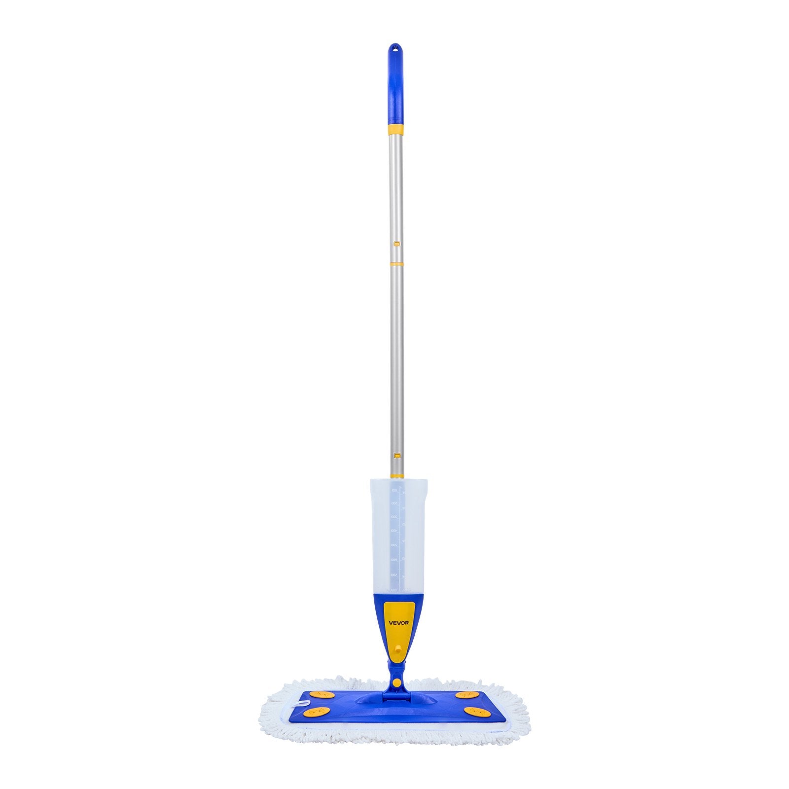 VEVOR Spray Mop, with 3 Washable Pads for Dry and Wet Floor Cleaning & an 800ml Refillable Water Tank, Microfiber Dust Wet Mop & Twisted Cotton Dry Mop, Commercial Home Use for Tiles/Vinyl/Wood Floor