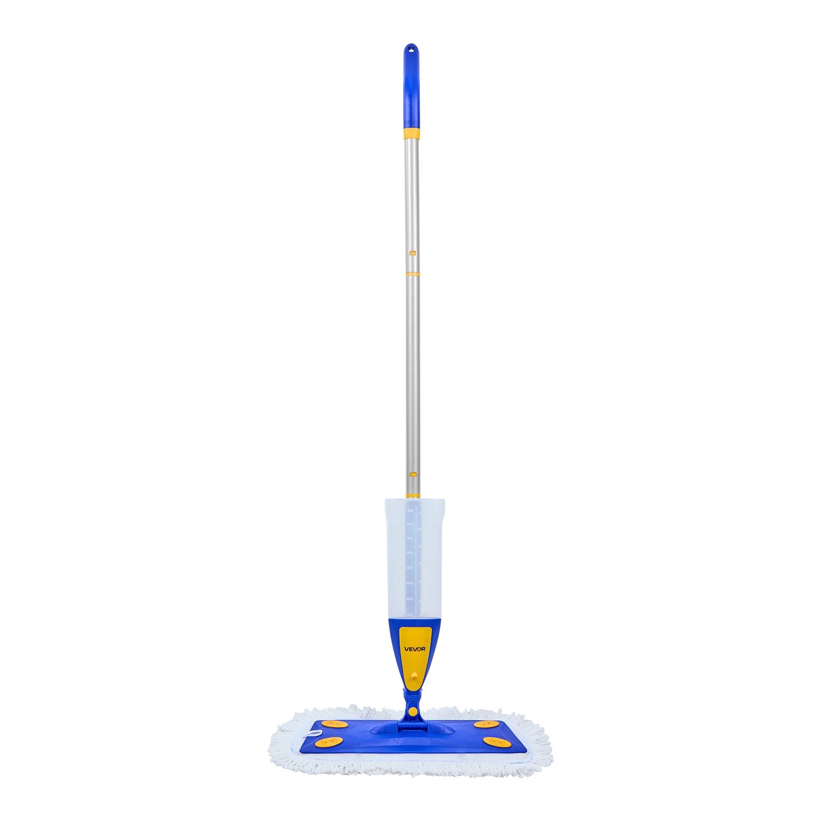 VEVOR Spray Mop, with 3 Washable Pads for Dry and Wet Floor Cleaning & an 800ml Refillable Water Tank, Microfiber Dust Wet Mop & Twisted Cotton Dry Mop, Commercial Home Use for Tiles/Vinyl/Wood Floor