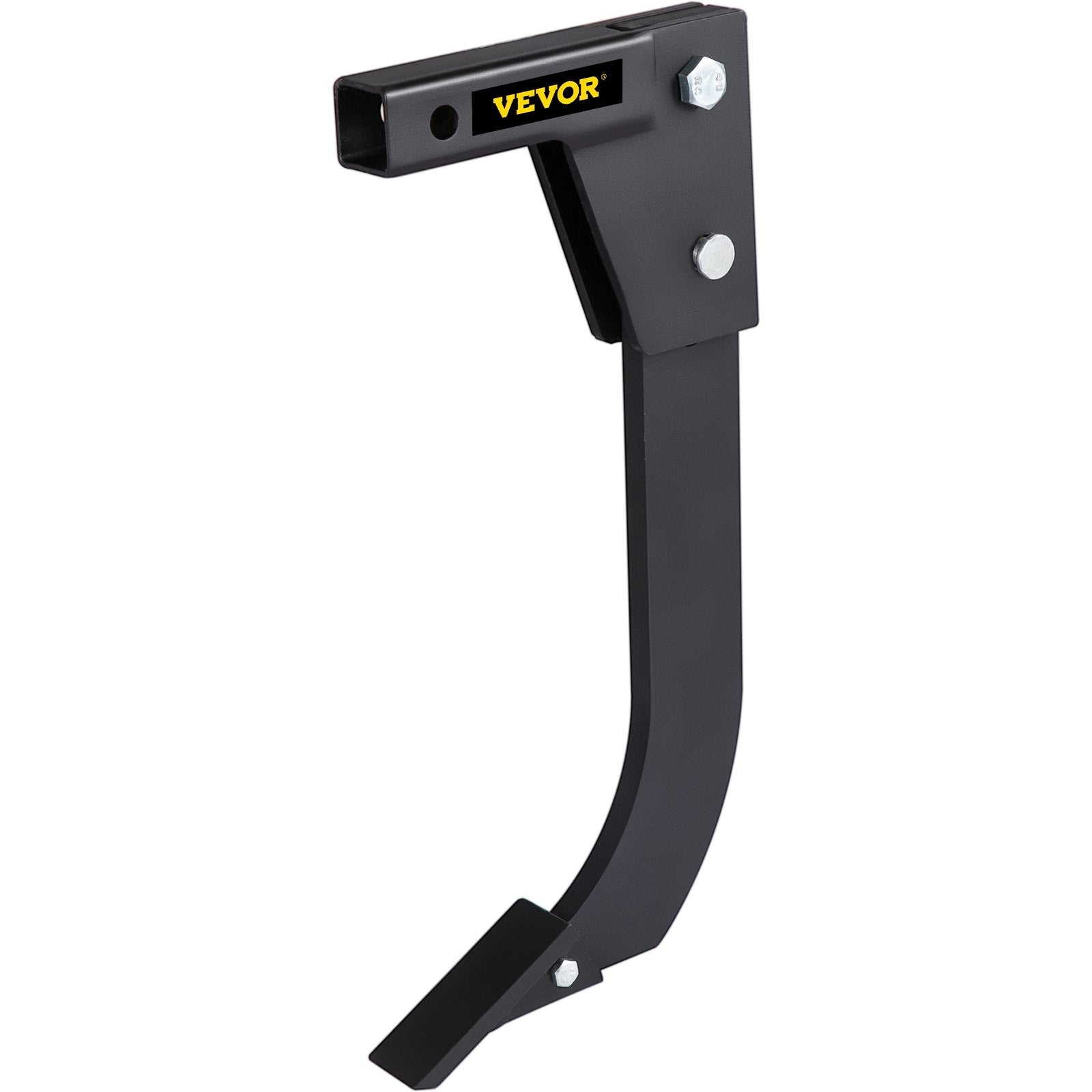 VEVOR Hitch Mounted Ripper, 40.6cm Shank Length Box Scraper Shank, 4 Hole Site Box Blade for Tractor, 2 Locating Pins Ripper Shank, 2 Plough Tips Box Blade Shank Teeth