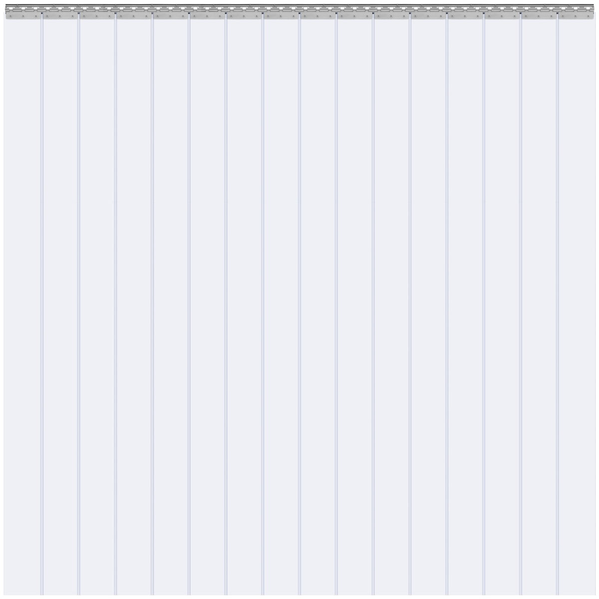 VEVOR Strip Curtain PVC Door Curtain 244 x 244 cm Cooler Freezer Clear Plastic