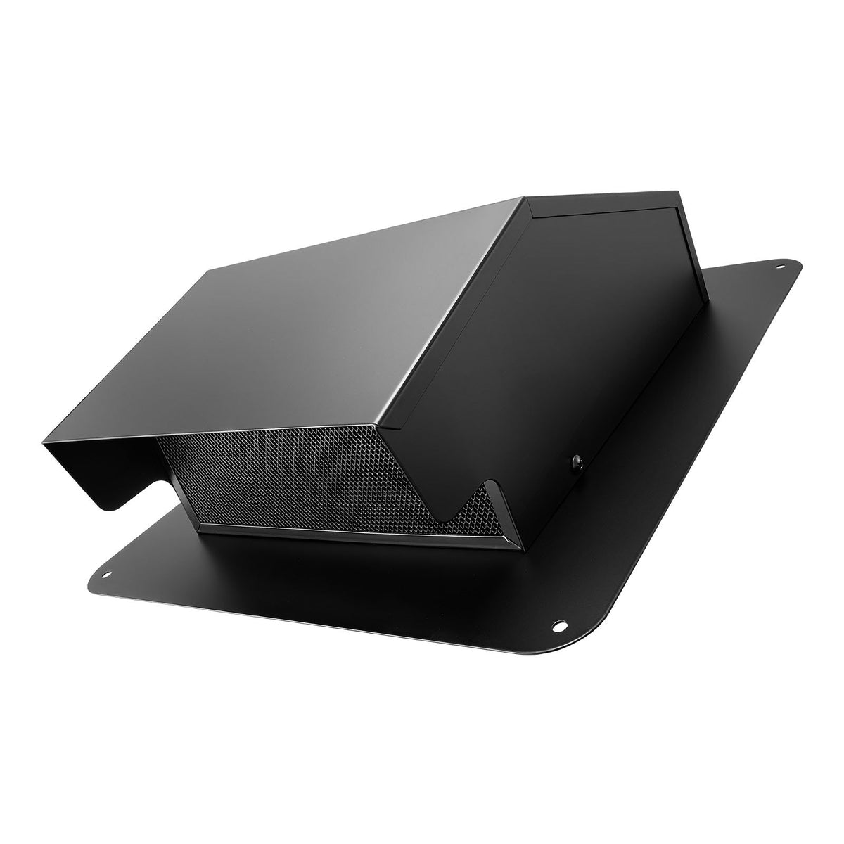 VEVOR 149 mm Hooded Wall Vent Cover SPCC Steel Roof Exhaust 1 Pack Black