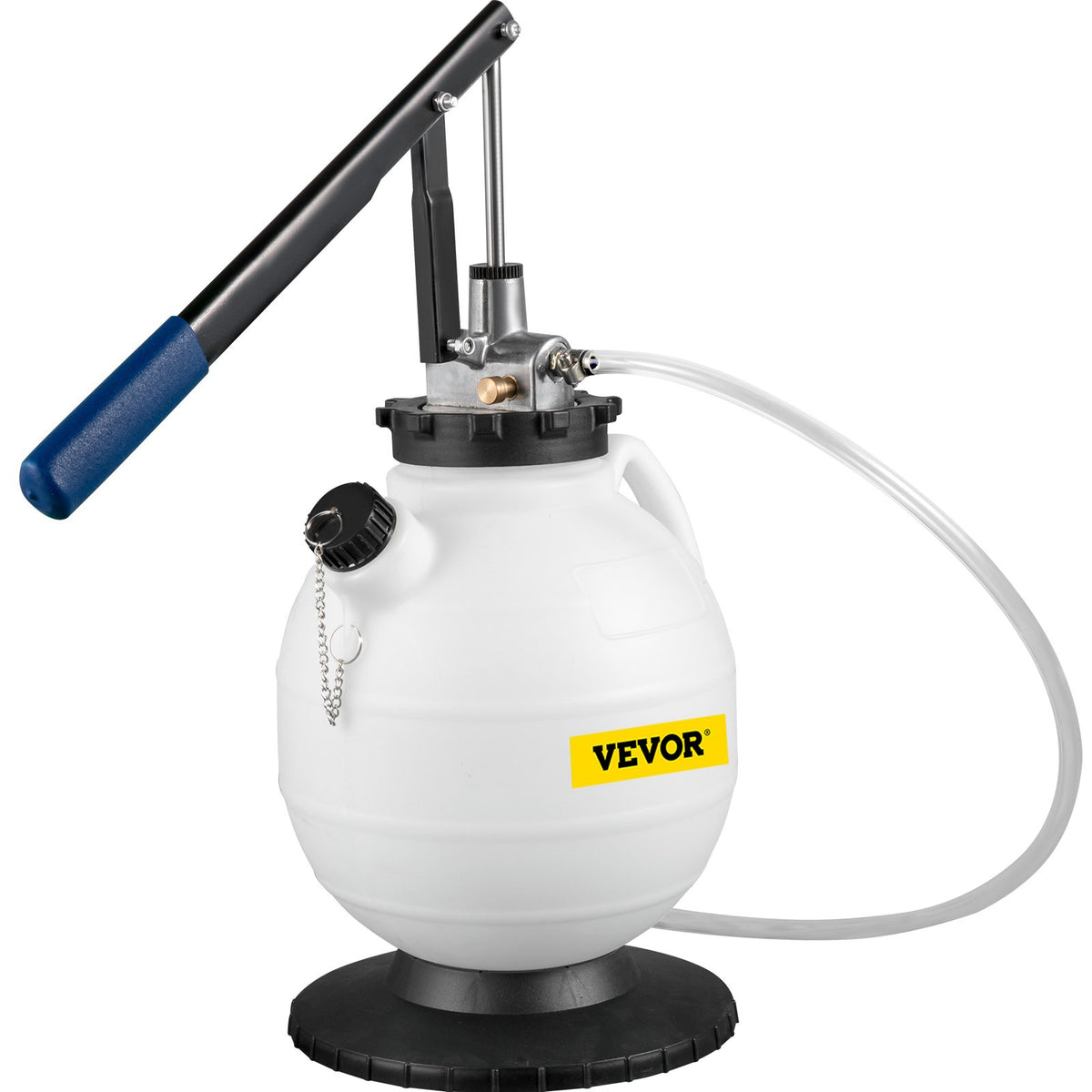 VEVOR Transmission Fluid Pressure Bleeder, 7.5L Large Capacity Transmission Oil Replacement Tool Set with 15 PCS ATF Filler Adapters, Transmission Oil Replacement Kit for Most Cars with Pressure Gauge