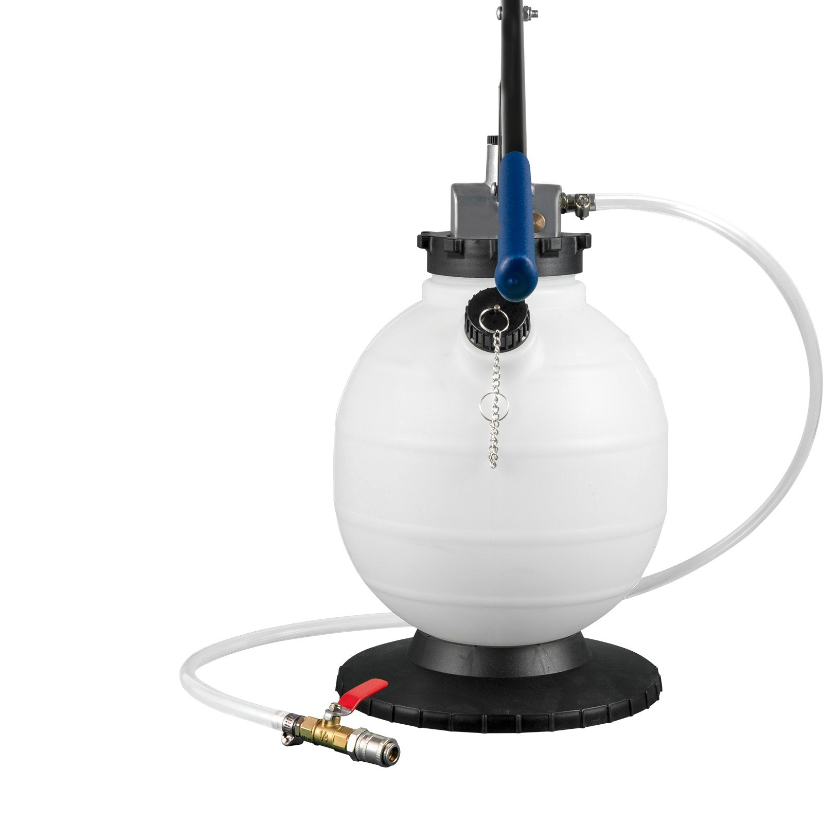 VEVOR Transmission Fluid Pressure Bleeder, 7.5L Large Capacity Transmission Oil Replacement Tool Set with 15 PCS ATF Filler Adapters, Transmission Oil Replacement Kit for Most Cars with Pressure Gauge