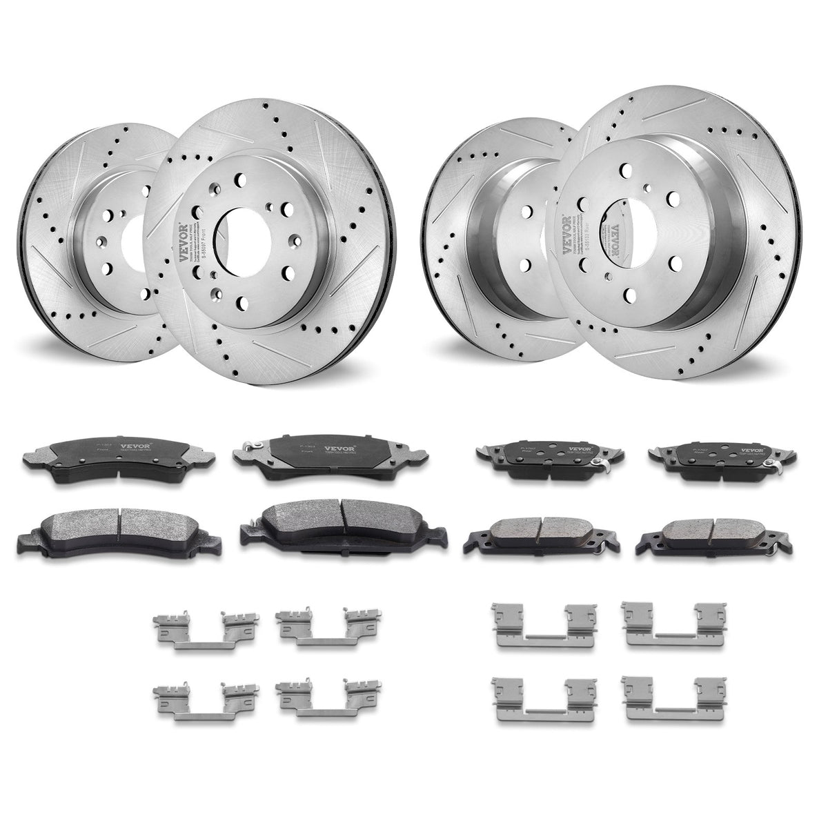 Front&amp;Rear Rotors Disc Brake Pads Kit for 14-18 Chevy Silverado Gmc Sierra 1500