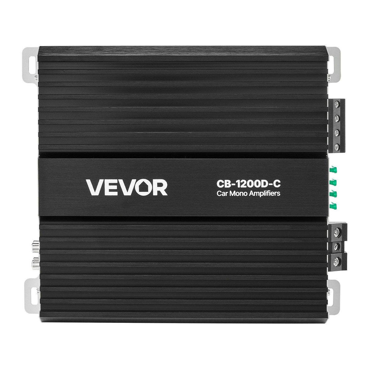 Monoblock Car Amplifier, 1200W RMS MAX, 1/2/4 Ohm Stable, 1-Channel Class D Car Audio Amplifier with Remote Subwoofer Level Control, Low Pass Filter, Bass Boost & Phase Shift, Volume Controller