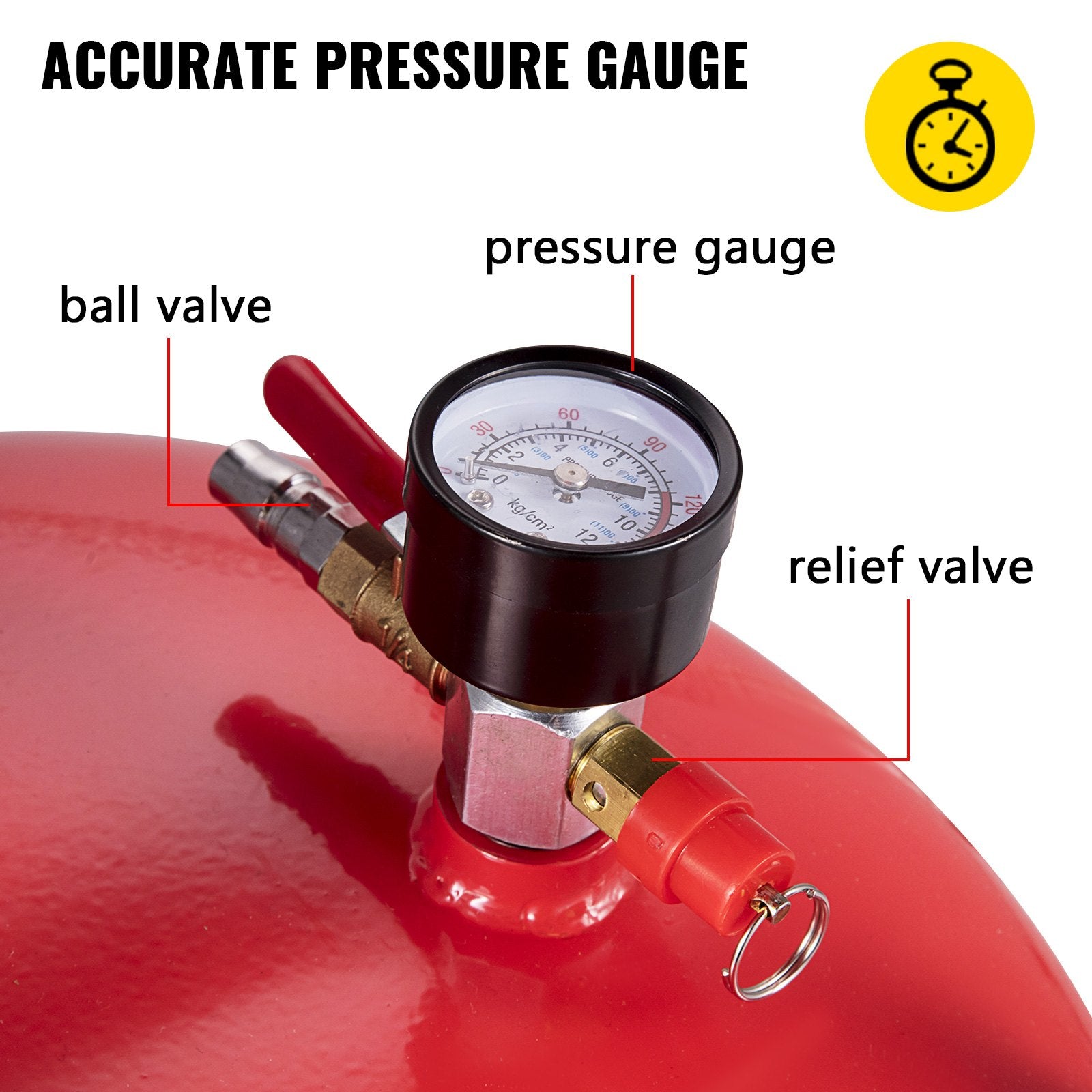 VEVOR Waste Oil Drain Tank Portable Oil Drain 20 Gallon Air Operated Drainer