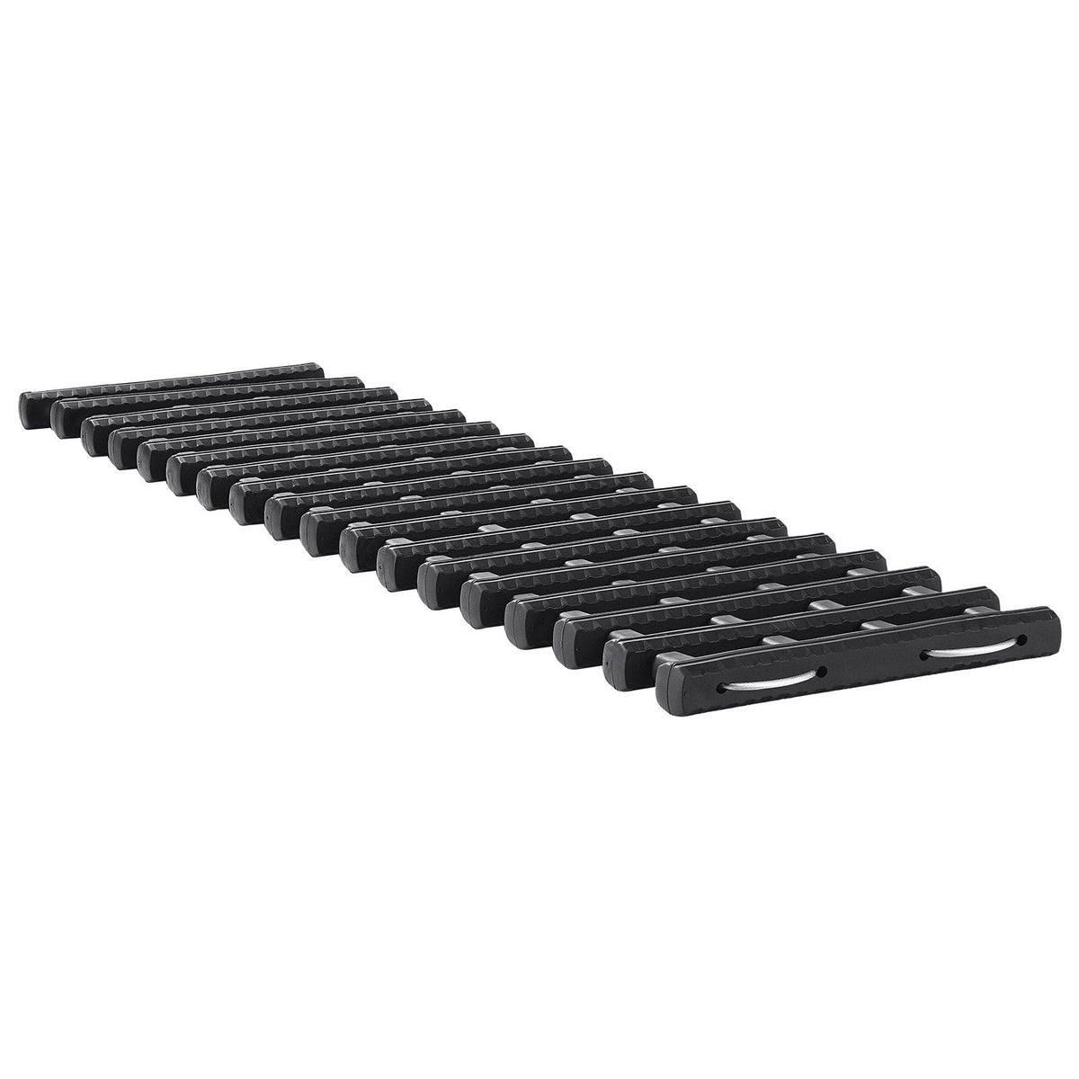7 TON Traction Boards with TPR Material, Recovery Boards for Off-road Vehicles/Cars/Pickups/SUVs/RVs, Pair Tire Traction Mats on Snow, Sand, Mud and Loose Terrain, Storage Bags, Short, Black