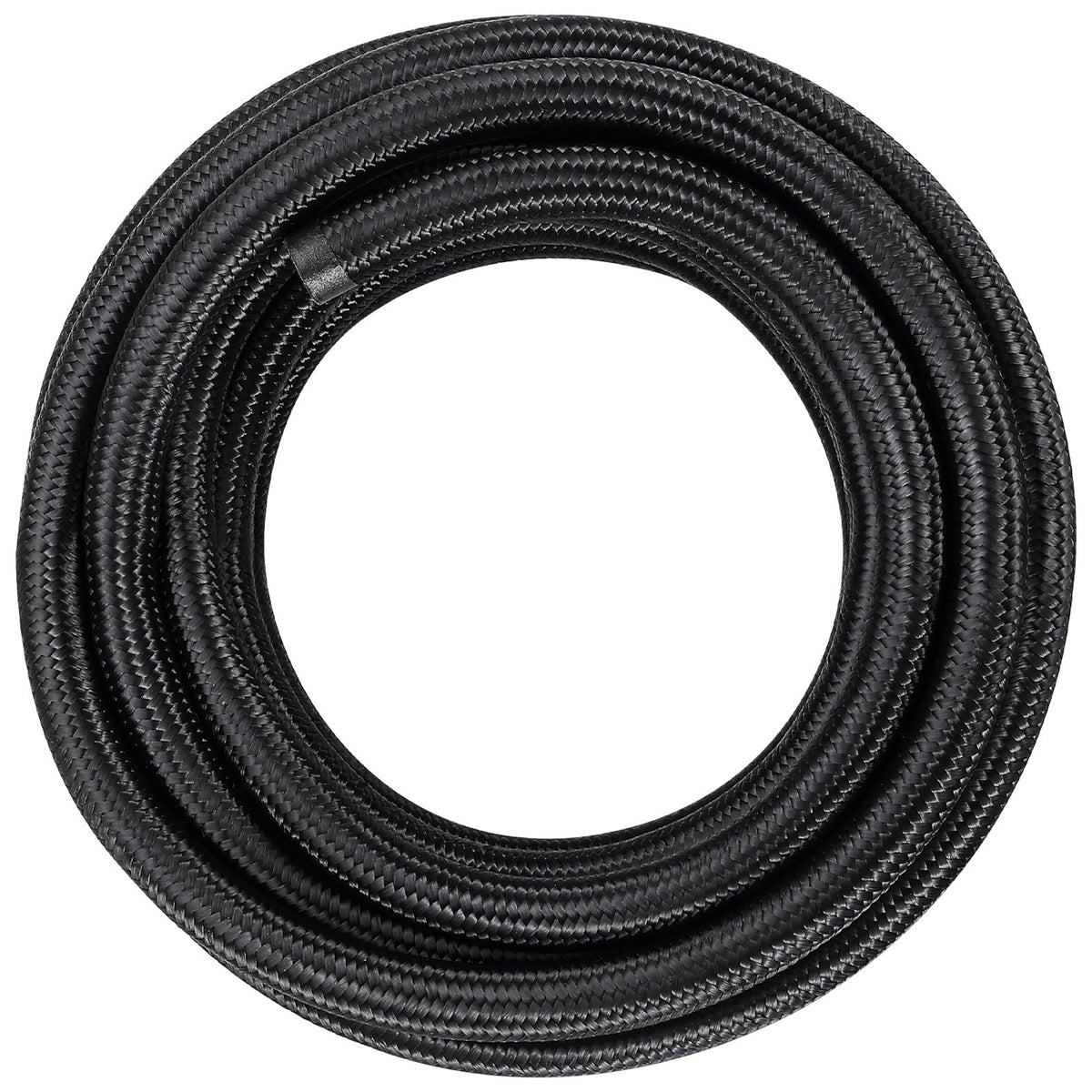 VEVOR 6AN Fuel Line Kit, 6.1 m Fuel Hose Kit, 0.86 cm Nylon Stainless Steel Braided Fuel Line Oil/Gas/Diesel Hose End Fitting Kit, with 12 PCS Swivel Fitting Adapter Kit, Black