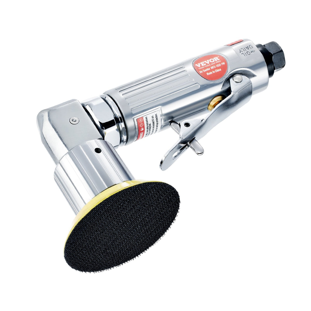 VEVOR 58PCS Air Sander Kit 1/2/3in Random Orbital Air Sander Polisher 15000r/min