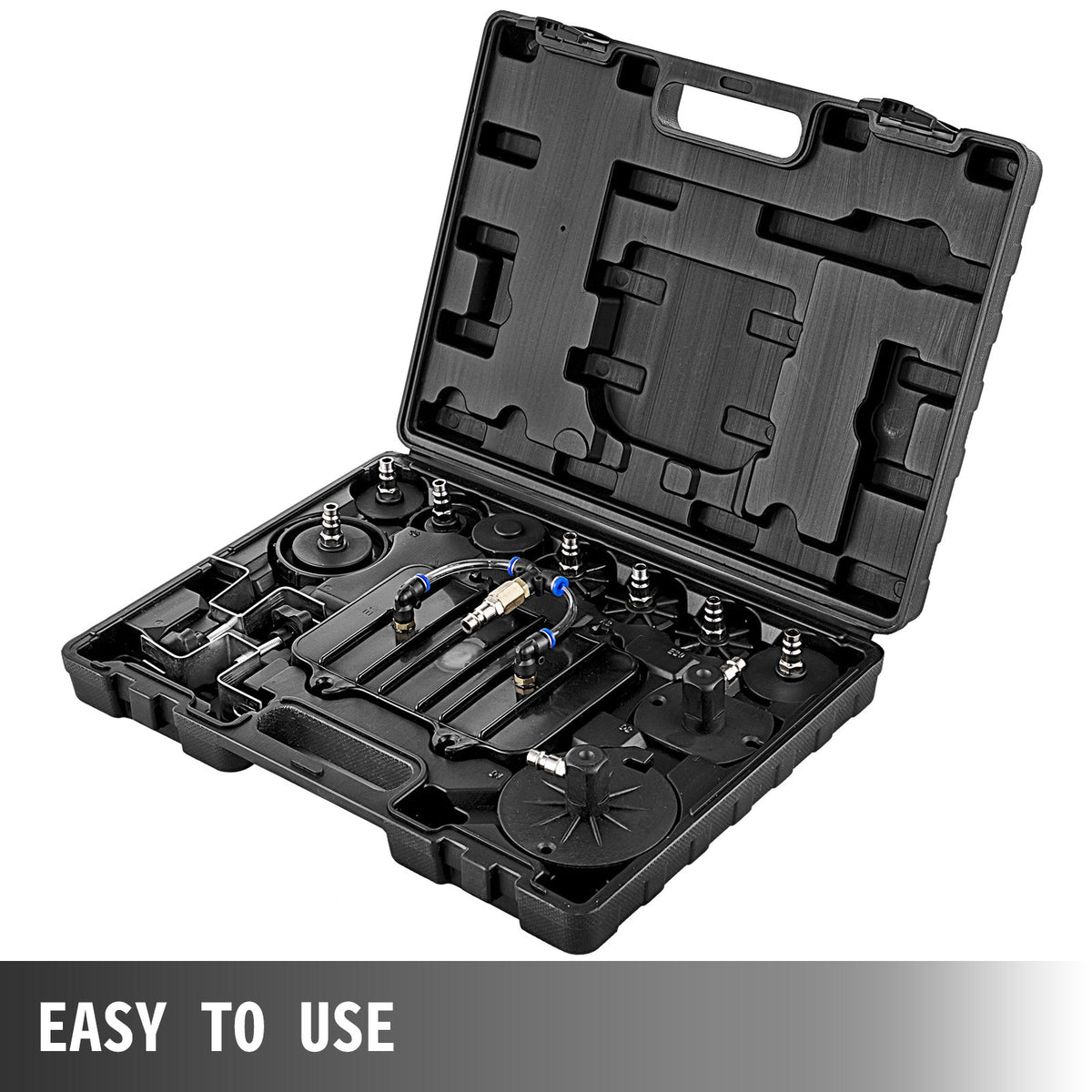 VEVOR Pneumatic Air Pressure Bleeder, Brake Pressure Bleeding Tool Portable Brake and Clutch Bleeder Valve System Kit Garage Workshop Mechanics Brake Oil and Fluid Extractor Bleeder Tool