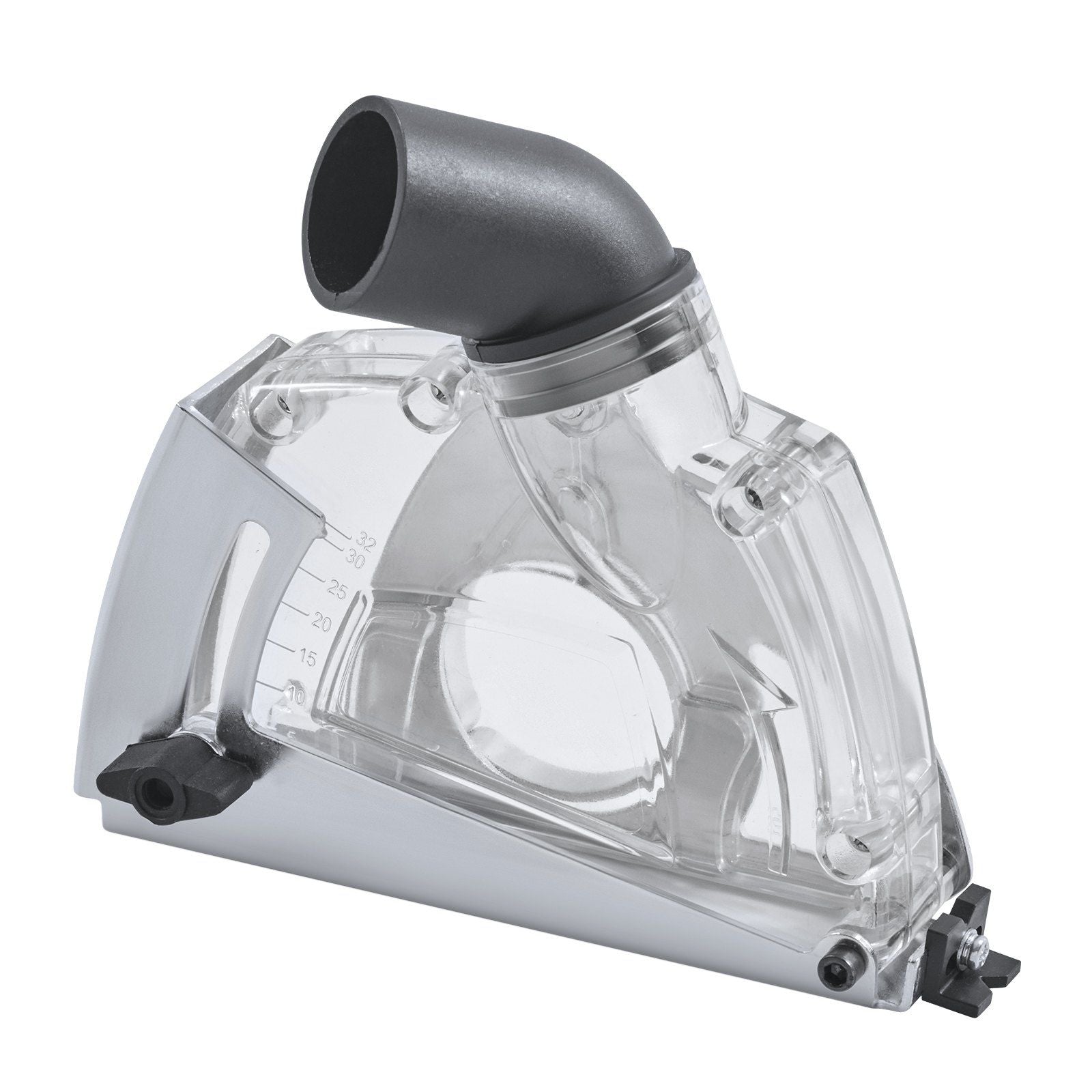 Cutting Dust Shroud for Angle Grinders, 100-125 mm Angle Grinder Dust Shroud with 6 Clamping Washers & 125 mm Diamond Grinding Cup Wheel, Adjustable Cutting Depth, Connect to Vacuum Cleaner