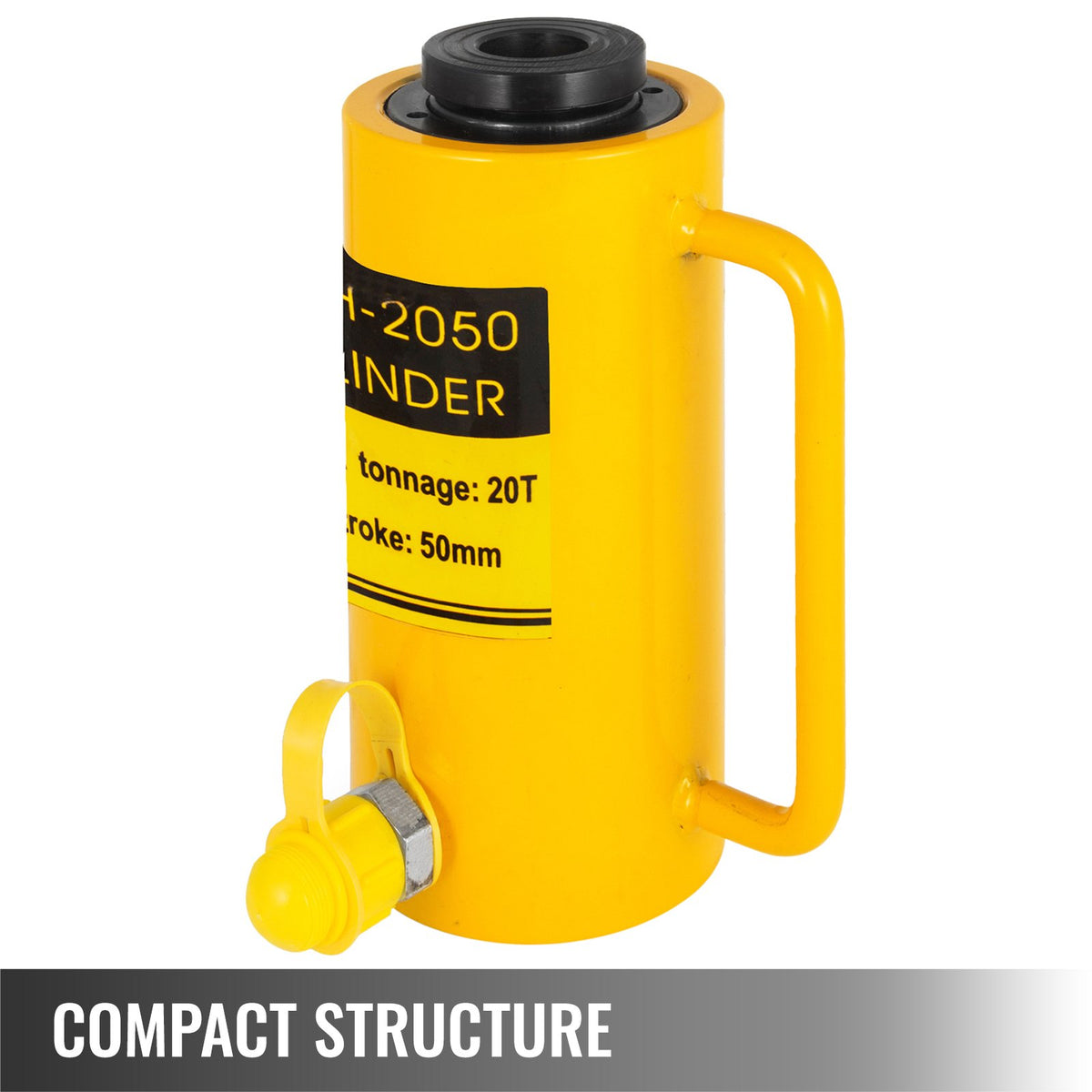 VEVOR 20T 2Inch Hydraulic Cylinder Jack Hollow Single Acting Hydraulic Ram Cylinder 50mm Hydraulic Lifting Cylinders (20T 2Inch Hollow)