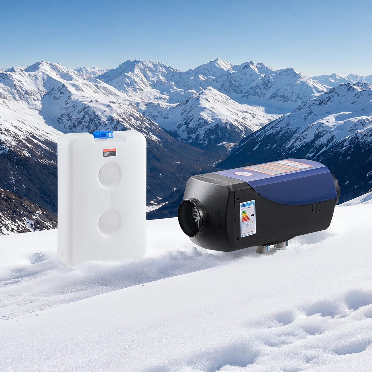 VEVOR Diesel Heater, 8KW, DC 12V/24V, Portable Diesel Air Heater with Remote Control and LCD Screen, Fast Heating Low Noise, 10 L Large Fuel Tank for Vehicles, Vans, RVs, Campers, and Trucks