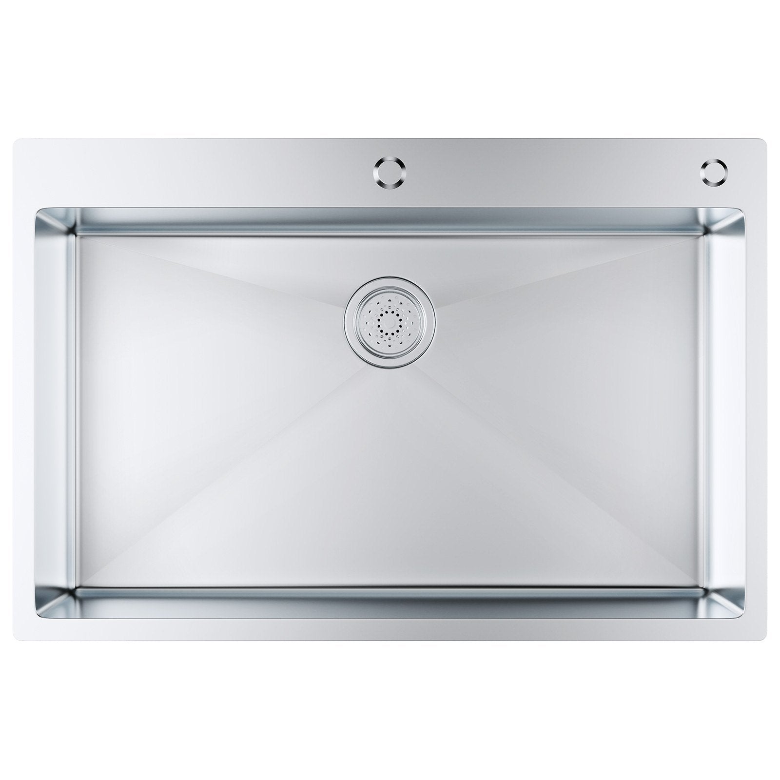 VEVOR Kitchen Sink, 304 Stainless Steel Drop-In Sinks, Top Mount Single Bowl Basin with Accessories(Pack of 3), Household Dishwasher Sinks for Workstation, RV, Prep Kitchen, and Bar Sink, 33 inch