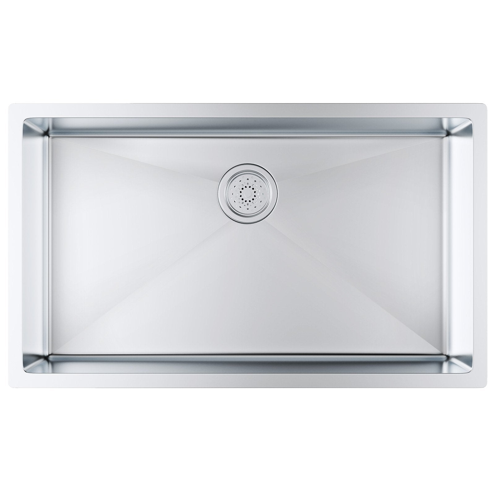 VEVOR Kitchen Sink, 304 Stainless Steel Drop-In Sinks, Undermount Single Bowl Basin with Accessories(Pack of 3), Household Dishwasher Sinks for Workstation, RV, Prep Kitchen, and Bar Sink, 32 inch