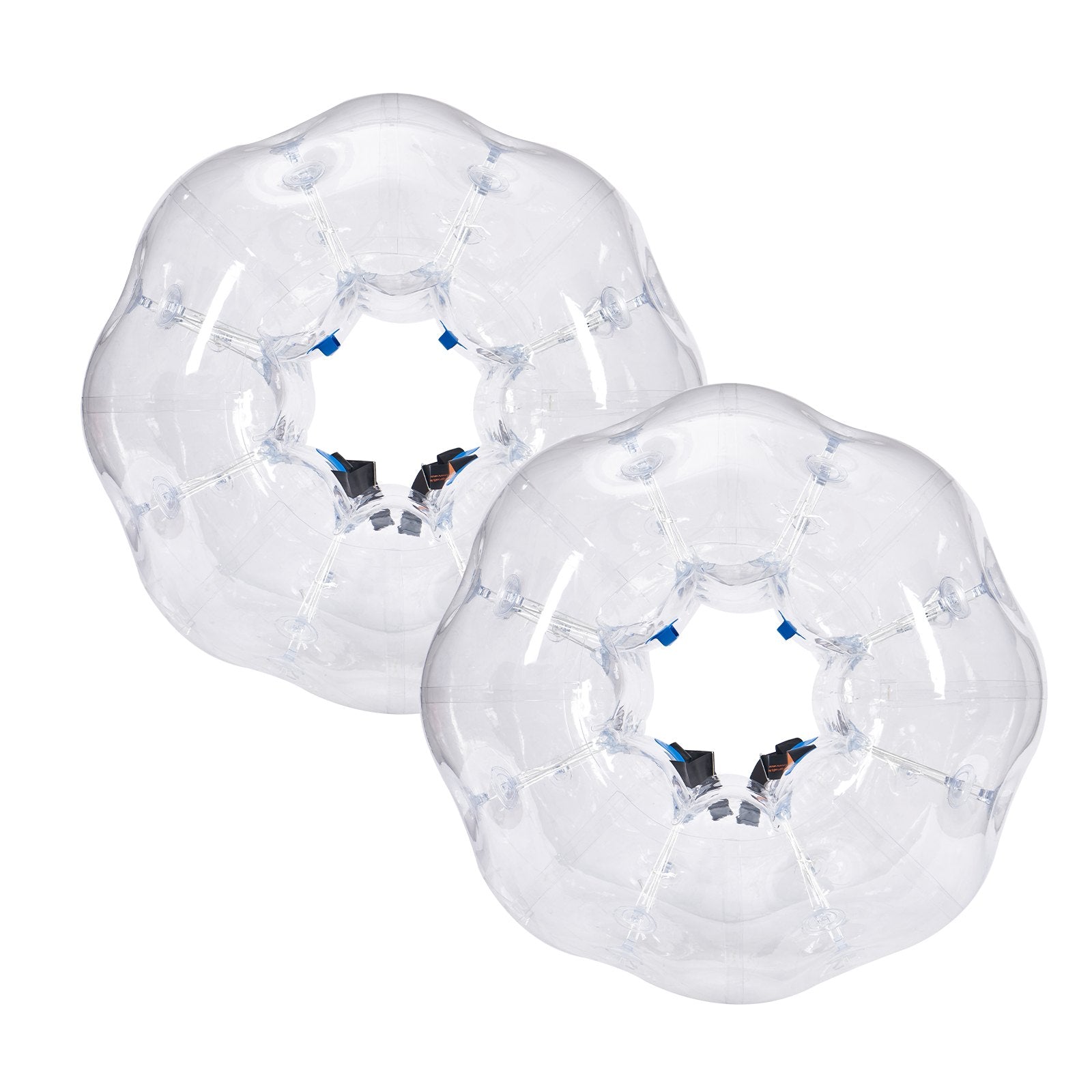 VEVOR Inflatable Bumper Balls 2-Pack, 4FT/1.2M Body Sumo Zorb Balls for Teen & Adult, 0.8mm Thick PVC Human Hamster Bubble Balls for Outdoor Team Gaming Play, Bumper Bopper Toys for Garden, Yard, Park