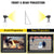 VEVOR 6x4m Inflatable Projector Screen Movie Screen Outdoor Theater w/Blower