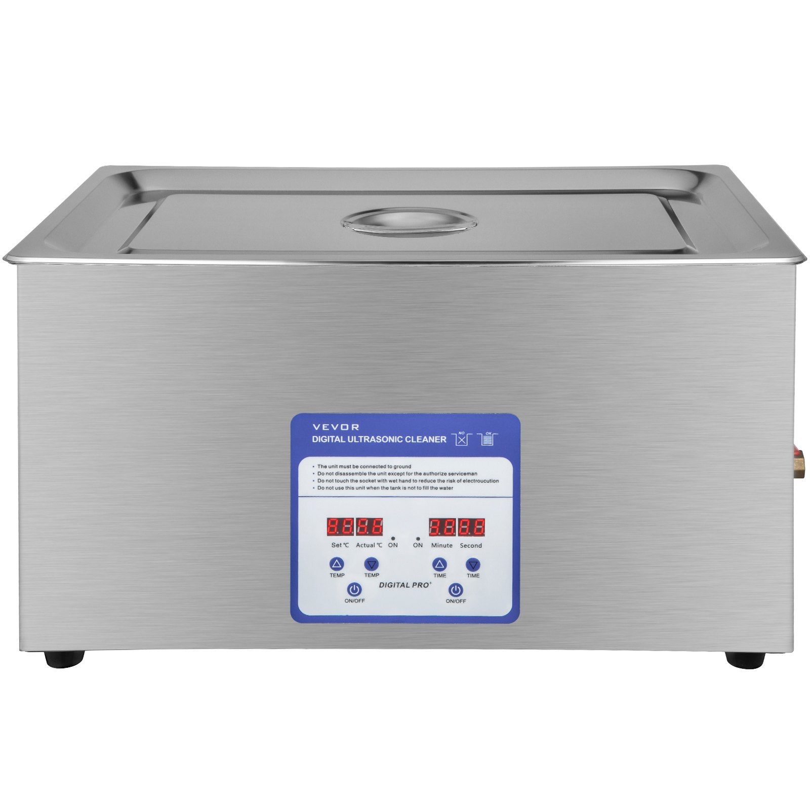 VEVOR Digital Ultrasonic Cleaner 30L Ultrasonic Cleaning Machine 40kHz Sonic Cleaner Machine 316 & 304 Stainless Steel Ultrasonic Cleaner Machine with Heater & Timer for Cleaning Jewelry Glasses Watch