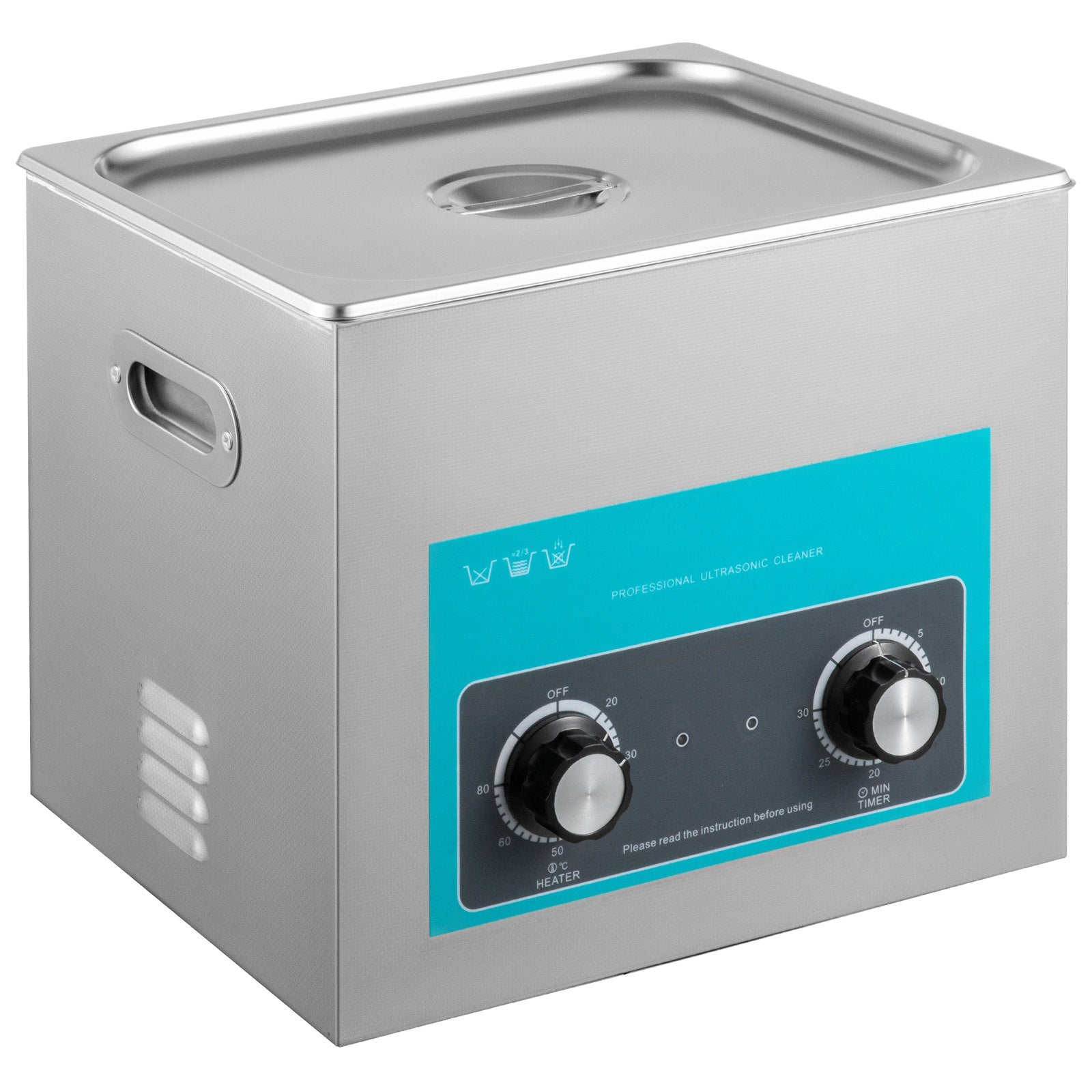Vevor Ultrasonic Jewelry Cleaner with Heater Timer for Cleaning Eyeglass Rings Dentures Music Instruments