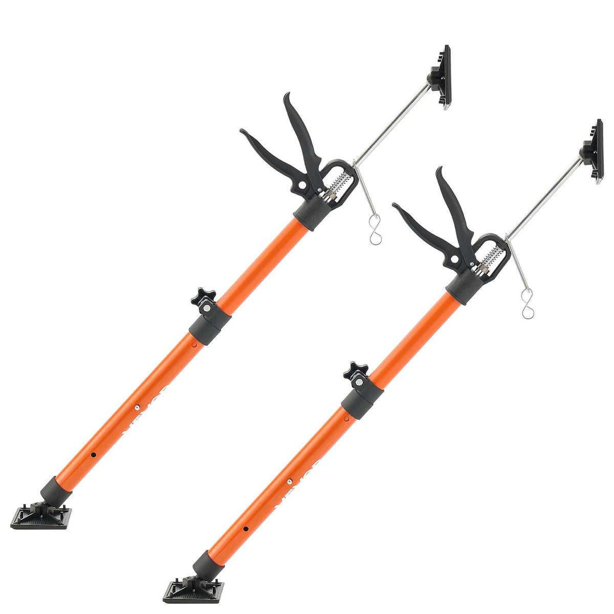 VEVOR Cabinet Jack Support Pole, 2-Pack, 54-155 cm Steel Telescopic Quick Support Rod, Adjustable 3rd Hand System up to 70 kg Capacity for Installing Cabinets, Lifting Drywall, Cargo Bars