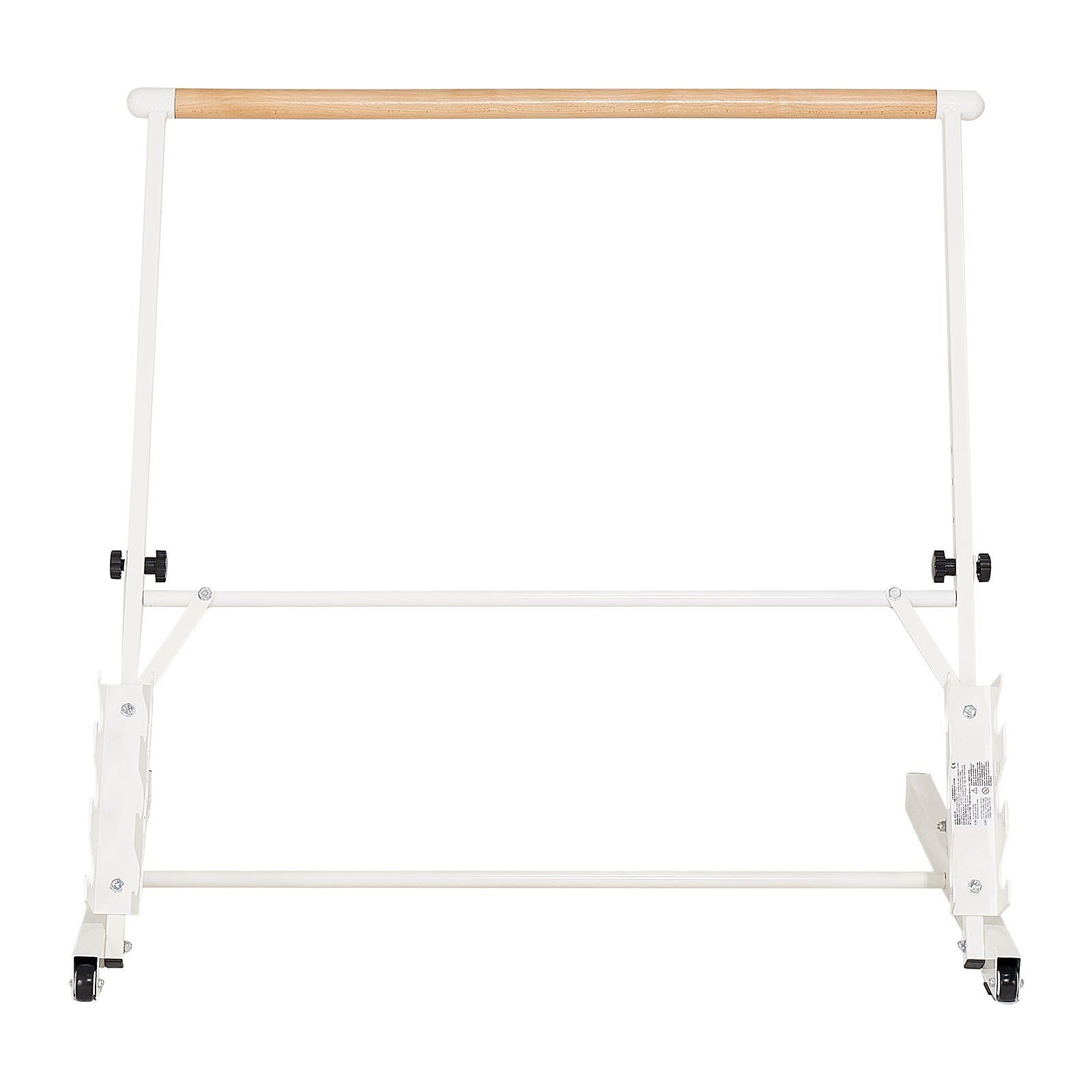 Ballet Barre, Freestanding Portable Barre Bar, Home Fitness Exercise Equipment for Abs, Arms, Strength, and Cardio, Easy to Store Foldable Stretching Dance Bars, 4 Level Height Adjustable
