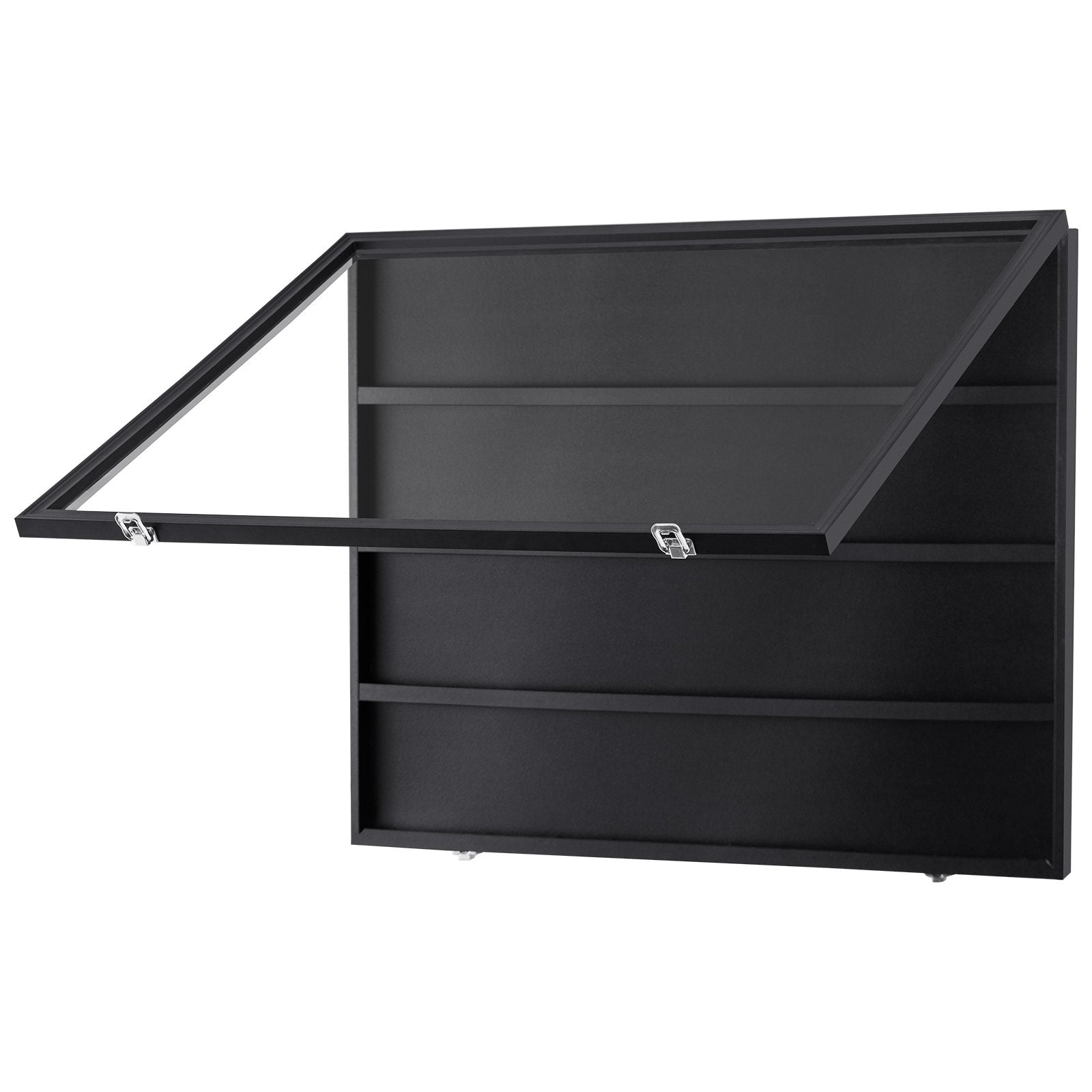 VEVOR 36 Graded Sports Card Display Case, 775 x 617 x 55 mm, Baseball Card Display Frame with 98% UV Protection Clear View PC Glass, Lockable Wall Cabinet for Football Basketball Hockey Trading Card