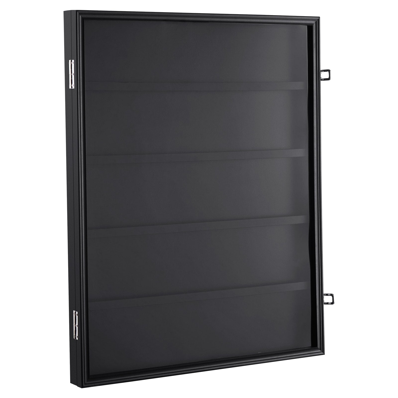 VEVOR 35 Graded Sports Card Display Case, 617 x 775 x 55 mm, Baseball Card Display Frame with 98% UV Protection Clear View PC Glass, Lockable Wall Cabinet for Football Basketball Hockey Trading Card