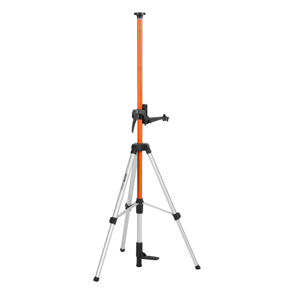 VEVOR Laser Level Tripod, 1/4"-20 & 5/8"-11 Thread Mount, 40.94-133.85 inch Height Adjustment with Level Bubble & Heavy-duty Stand, Extendable Pole Lightweight Aluminum Tripod for Laser Scanner