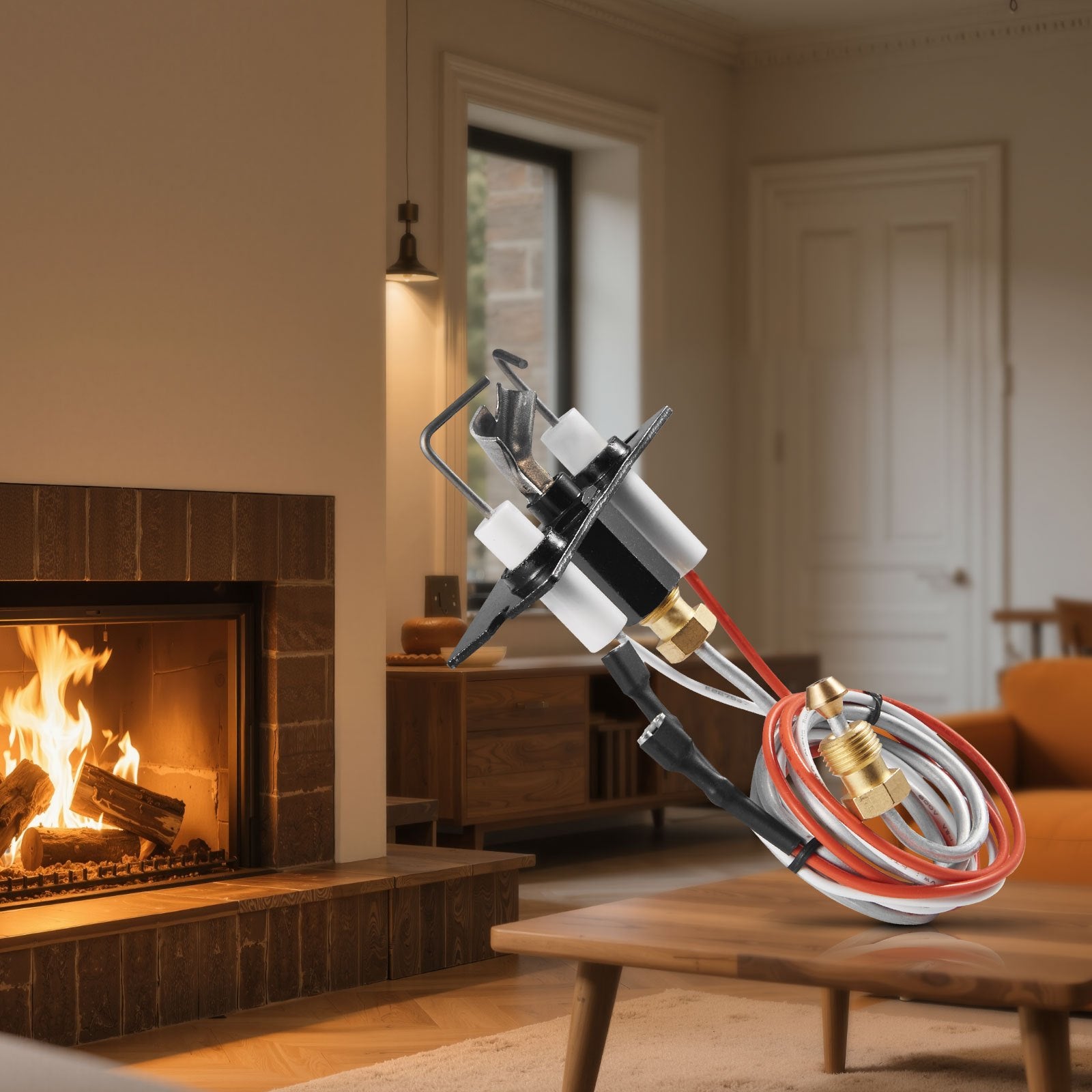 VEVOR Gas Pilot Assembly, OE 2090-012, 2198-012, SRV2090-012 Fireplace Gas Pilot Assembly, Natural Gas Ignition Replacement, Fit Heatilator, Heat & Glo, Quadra-Fire, Outdoor Lifestyles, Majestic