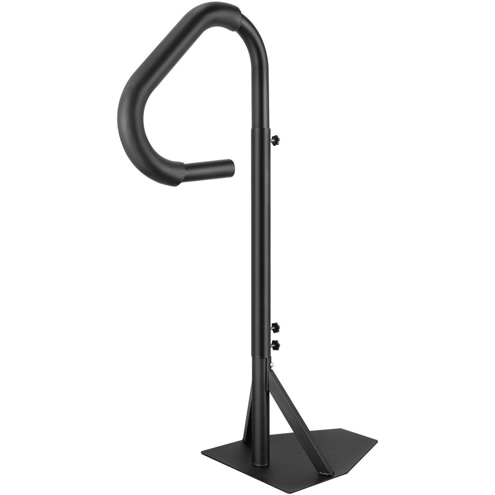 VEVOR Hot Tub Handrail, 360 Rotatable Spa Side Handrail with 48"-63" Adjustable Height, Rust-proof Aluminum Spa Step Hot Tub Hand Rail with Slide-Under Mount Base for Indoor & Outdoor, 600LBS Capacity