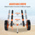 VEVOR Adjustable Kayak Cart Canoe Boat Carrier 450lbs Load with 12'' Solid Tires