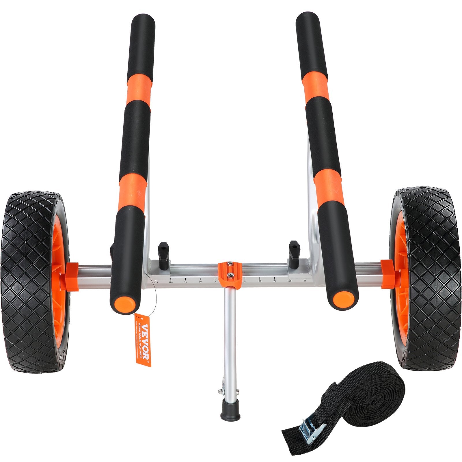 VEVOR Adjustable Kayak Cart Canoe Boat Carrier 450lbs Load with 12'' Solid Tires