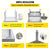 VEVOR Stainless Steel Equipment Grill Stand, 122 x 76 x 61cm Stainless Table, Grill Stand Table with Adjustable Storage Undershelf, Equipment Stand Grill Table for Hotel, Home, Restaurant Kitchen