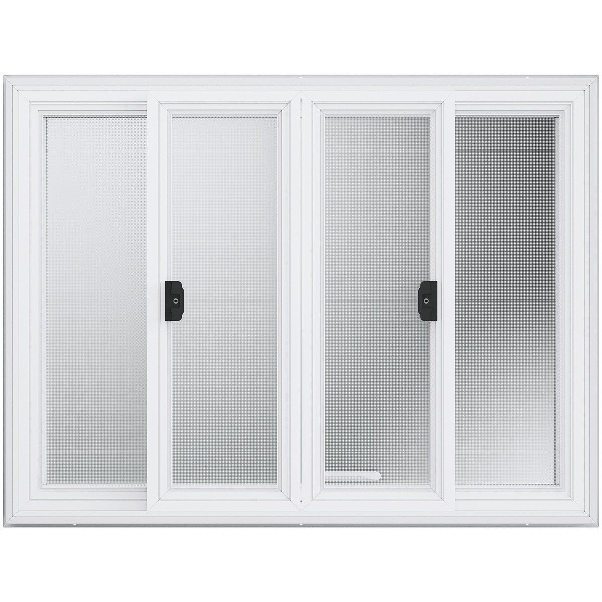 Concession Window 48"x36", Aluminum Alloy Food Truck Service Window with 4 Horizontal Sliding Windows & Awning Door & Drag Hook, Up to 85 Degrees Serving Window for Food Truck Concession Trailer