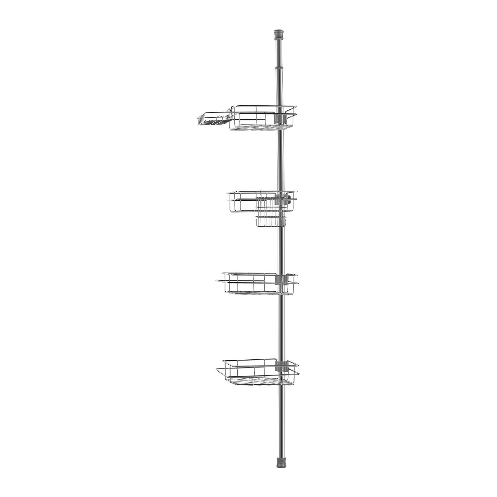 VEVOR 42" to 114" High Shower Corner Caddy Tension Pole Rust-Proof Tension Pole