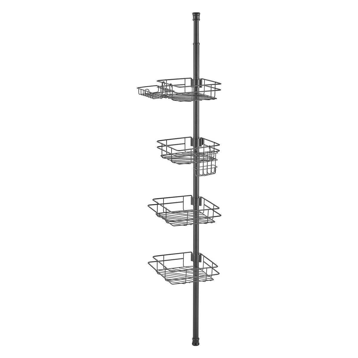 VEVOR 42" to 114" High Shower Corner Caddy Tension Pole Rust-Proof Tension Pole
