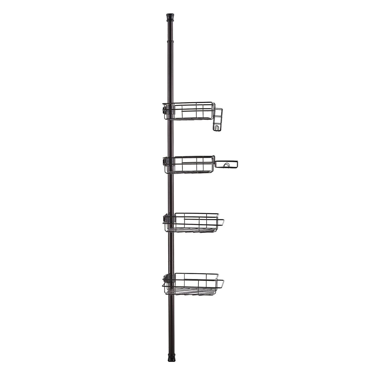 VEVOR 42" to 114" High Shower Corner Caddy Tension Pole Rust-Proof Tension Pole