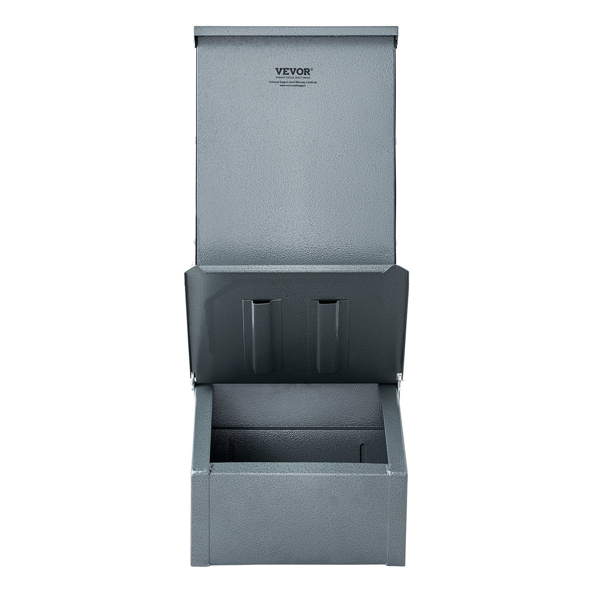 VEVOR Hog Feeder 2.2 Bushel Metal Double Door Pig Feeder Feeding up to 5 Hogs