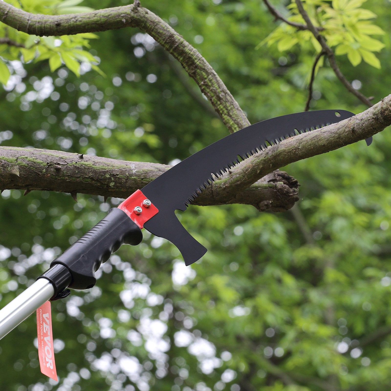 VEVOR Manual Pole Saw Extendable Tree Pruner 1.5 m-6.1 m Aluminum Alloy Pole