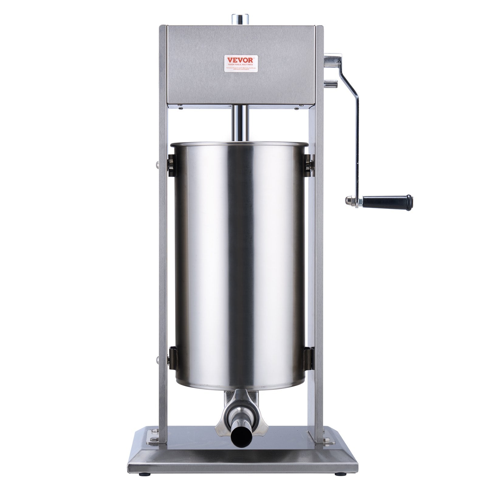 VEVOR Manual Sausage Stuffer 15 L Vertical Sausage Machine 304 Stainless Steel