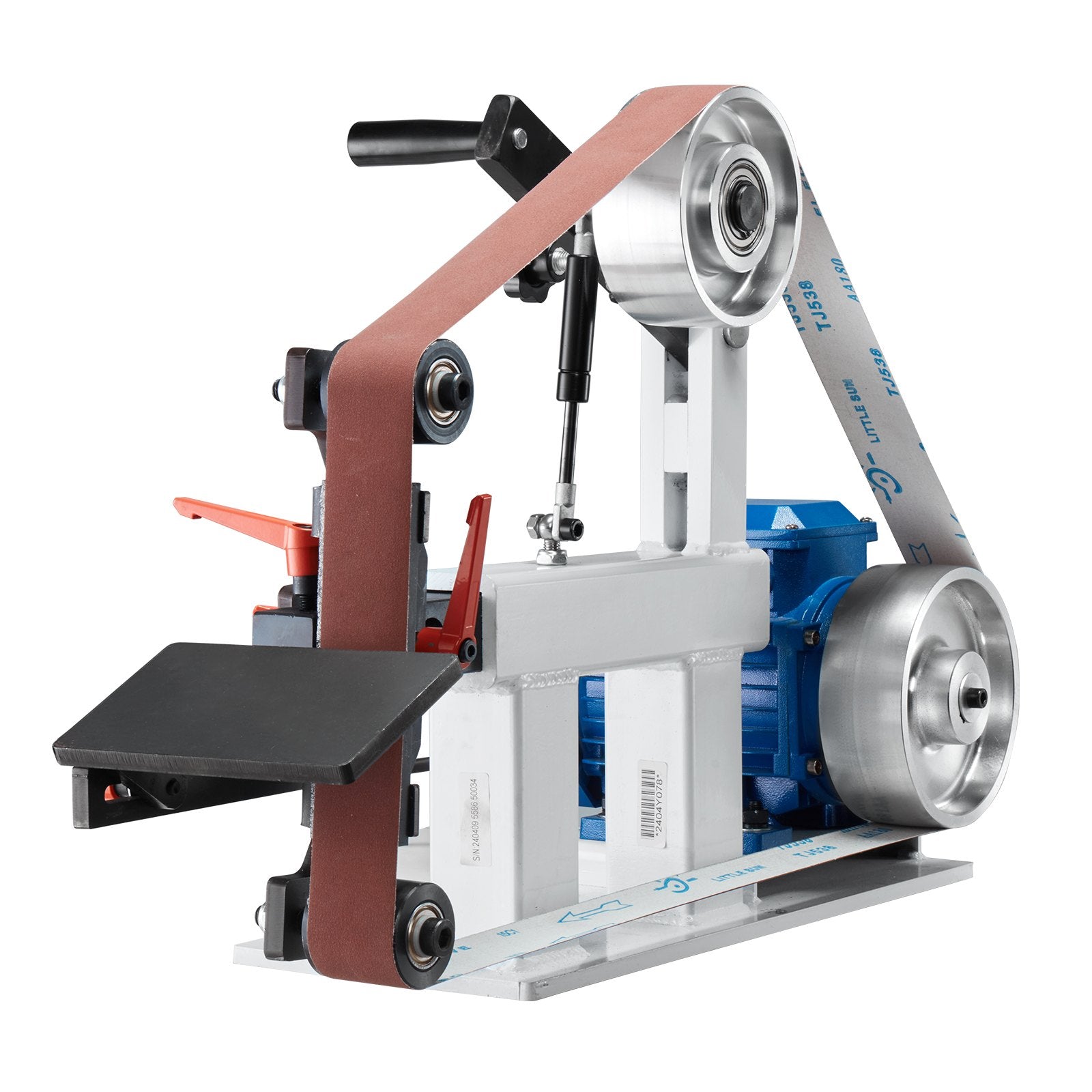 VEVOR Belt Grinder Sander, 72 x 2-Inch Variable Speed Belt Polisher with VFD, 1500W 2HP Polishing Grinding Machine with 3 Grinding Moulds & 3PCS Sanding Belts for Metalworking, Knife Making